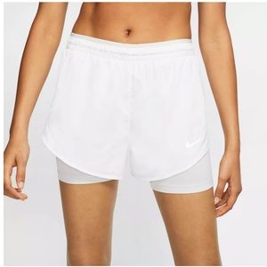 White Nike shorts